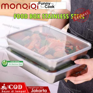 BUY 1 GET 5 PCSFunnycook Food Box Isi 5pcs Wadah Makanan Multifungsi Stainless Steel Serbaguna Food Grade Wadah Penyimpanan
