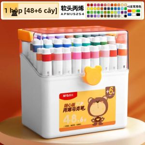 M&G | Bộ Bút Dạ Quang Acrylic M&G Đầu Mềm Màu Sắc Tươi Sáng Có Thể Giặt Được Tùy Chọn 12/24/36/48 Cây Dùng Cho Vẽ Tay DIY Trường Học Đồ Dùng Mỹ Thuật