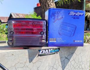 stoplamp honda gl 100 supercup diamond mika smoke stopan gl 100 assy diamon mica smoke lampu rem lampu belakang motor rim lamp stop setop impor import bornfree