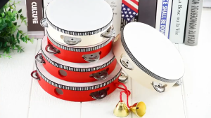 RIXTON 6 Inch Tambourine Drum Musical Tambourine Round Percussion Gift for KTV Party / Dance