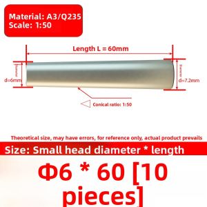 JISHUO | Steel Taper Pin for Positioning Φ3-Φ16
