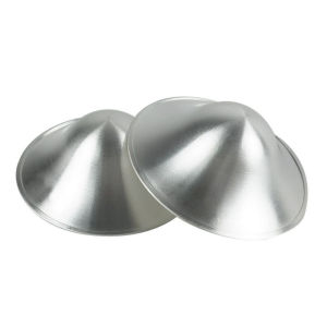 The Original Silvering Nursing Cups - Trilaminate Silver-Nipple Shields for Nursing Newborn -Breastfeeding Essentials