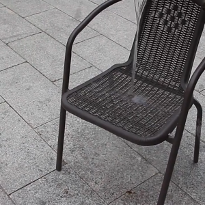 Outdoor Rattan Chairs Plastic Weaved Chair Wicker chair Patio Chairs Brown for Balcony Terrace