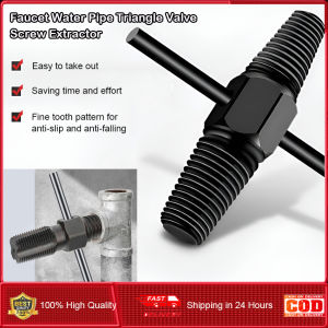 ⭐️【Local warehouse+COD】⭐2 In 1 Faucet Water Pipe Triangle Valve Screw Extractor Damaged Broken Wire Water Pipe Bolt Remover Multipurpose House Drill Bit