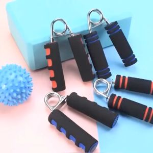 Hand Grip Dumbbell Barbell With Comfort Grips Spring Collars Exercise Pair