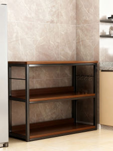 Kitchen Multi-layer Stand Rack for Microwave Vegetable Chopping Table Rectangular Small Table Storage Organizer Floor-standing