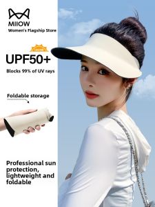 Miiow | Cat Woman Outdoor Sports Sun Hat Foldable Breathable Space Top UV Protection Hat For Women Summer 2025 Casual Style