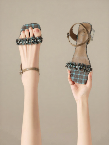 Josiny | Open Toe Square Heel Summer Dress Sandals