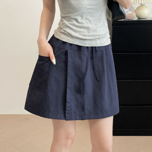 LANMENGYA | High Waist Slim Fit Cool Silk A-line Shorts