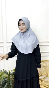 Bergo Instan Serut Jokowi / Hijab Sekola / Buat Kerja / Jilbab serut Sport /  Bisa COD