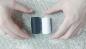 Bộ 2 Sợi Chỉ May Polyester 500M Mạnh Mẽ Bền Màu Đen Trắng Dùng Cho May Tay Và Máy May Chống Mài Mòn