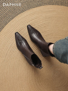 Daphne | Pointed Toe High Heels Womens Short Boots New