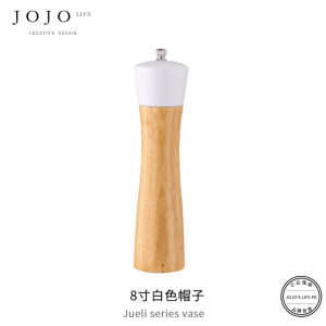 Jojos L Manual Oak Wood Pepper Grinder Kitchen Storage Container Spices Grinding Tool Nordic Style Pure Color for Everyone