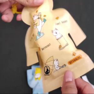 Jas Hujan anak dan Dewasa Ponco Sekali pakai Transparant RainCoat Disposable Pouch Lucu