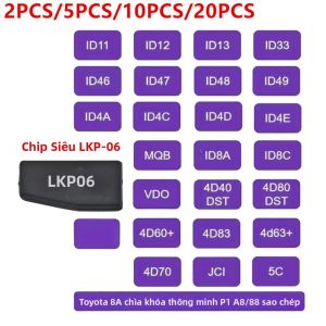 Chip Khóa Transponder Đa Năng LKP-06 Super Chip Cho ID13 ID48 ID49 MQB ID8A ID8C 4d63+ 4D70 Tương Thích Với Máy Lập Trình Khóa Tango - Tùy Chọn 2 Cái/5 Cái/10 Cái
