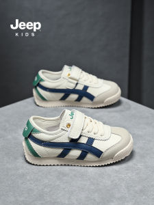 Jeep Kids Sneakers Casual Running Shoes for Boys And Girls Waterproof Synthetic Leather Low Top Anti-Slip Rubber Soles