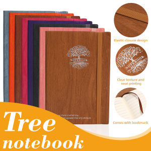 A5 Retro Leather Style Bark Texture Notebook Cover Hardback Diary Travel Journal Case Suitable for Journals And Love Diaries