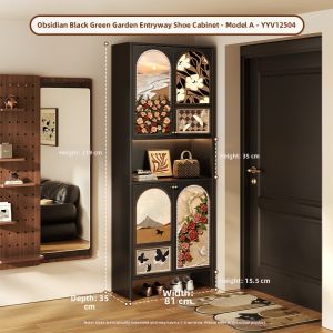 Entryway Shoe Storage Cabinet Large Capacity Steel