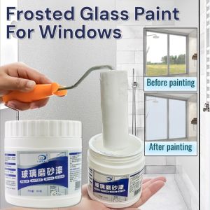Frosted Glass Paint For Windows Water-Based Quick-Drying Glass Paint Anti-Peeping Sunscreen Paint Indoor Outdoor Use