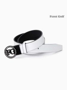 Double-Sided Genuine Leather Golf Belt for Women Rotatable Versatile Wear-Resistant Outdoor Sports Casual Waist Belt