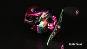 Sougayilang Alat Gulungan Pancing Baitcasting Reel 7.2:1 Rasio Gear Koil Pancing Seret 8 KG Reel Aluminium Air Tawar