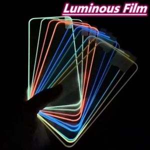 ♥Ready Stock♥ 2Pcs Luminous Tempered Glass Infinix Tecno Spark 6 Go 5 Air 6 Air Go 2020 4 5 5 Pro 6 7 7T 7P 7Pro 8P 8C Tecno Pova Tecno POP 5 LITE 3 4 5 Camon 15 16 17 Pro 18 18P Glowing Glass