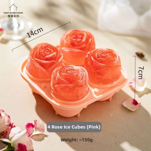MODERN SWEETHOME | Rose Shaped Food-Grade Silicone Whisky Ice Tray