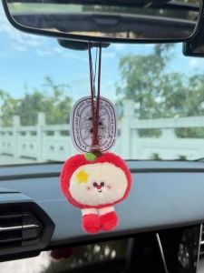 Đồ Trang Trí Xe Hơi Hình Quả Táo Bằng Vải Nhung Dễ Thương Sáng Tạo Phụ Kiện Trang Trí Nội Thất Xe Hơi Cho Nữ Quà Tặng Giáng Sinh