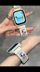 Cartoon Cute Dachshund Dog Nylon Magnetic Buckle Band Strap For Redmi Watch 5 Active/Lite watchband