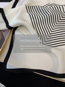 ผ้าพันคอผ้าไหมหม่อนธรรมชาติ 100% คุณภาพสูงสําหรับผู้หญิงแฟชั่นลายอุปกรณ์เสริมอเนกประสงค์ที่สมบูรณ์แบบสําหรับฤดูใบไม้ผลิฤดูใบไม้ร่วงและฤดูร้อน