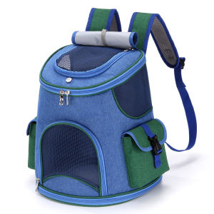 Comfortable round Cylinder Top with Sky Window Pet Backpack Double Shoulder for Cats Dogs And Rabbits Outdoor Travel Bag