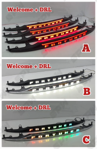 Toyota Fortuner (2016-2025) RGB Rear Garnish LED Trunk LED Tail Lamp Taillamp Tail Light Center Brake Light DRL Daylight 2016 2017 2018 2019 2020 2021 2022 2023 2024 2025