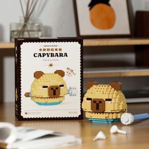 Capybara Building Blocks Small Particle Building Block Doll with High Aesthetic Handmade Cartoon Childrens Puzzle Puzzle Puzzle Toy Building Sets