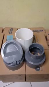 Avur Lantai Kamar Mandi Tutup Pipa Got Anti Tikus Penutup Saluran Air Pembuangan Floor Drain Anti Bau Got Pencegah Kecoa Serangga Drainase Penutup Saringan Kamar Mandi Plug Trap Tutup Pipa PVC Tahan Banjir
