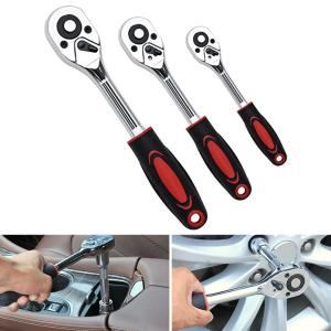 1/4 Inch Ratchet Wrench 24 Tooth Drive Ratchet Socket Wrench Tool Multi-funtion DIY Hand Tool Auto Repair Hardware Tool 2026