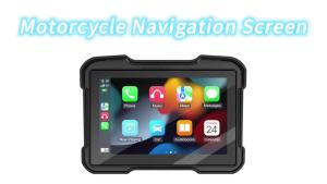 VENBES Motorcycle Carplay 5 Inch GPS Navigation Wireless Android Auto Carplay Type-C Bluetooth Waterproof Easy to Remove BT