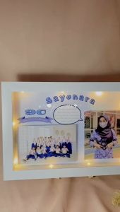 2130004 Frame Foto 3D purnabakti guru Scrapframe Kado Unik Fiber ANTI PECAH