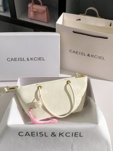 Fashionable Tote Bucket Bag for Women Hand Carry Shopper Soft Leather Crossbody Handbag Leisure Commuter Bag CAEISL&KCIEL