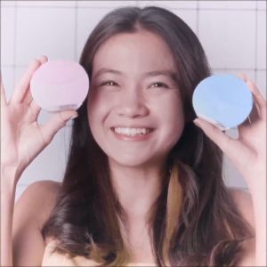 Máy Rửa Mặt Làm Sạch Da Đầu Silicon Mềm Mại Giúp Thu Nhỏ Lỗ Chân Lông Làn Da Sáng Bóng Trắng Sáng Mịn Màng