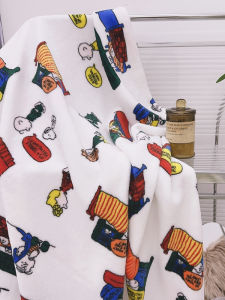 HARUKU Cartoon Cow Flannel Blanket Childrens Nap Warm Office Washable Air Conditioner Cover Blanket Nordic Style All Seasons