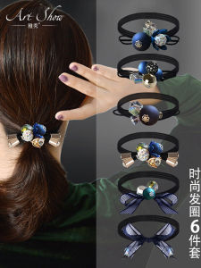 Knotless Womens Hair Ties Simple Elegant Fashionable New 2025 Leather Covered Hair Bands Stylish Hair Accessories