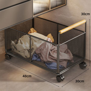 MENGBINFEN | Giỏ Quần Áo Bẩn Có Bánh Xe Cho Phòng Tắm