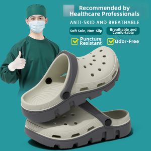 RUNROU | Surgical Slip Resistant Odor Prevention Summer Breathable 2026 New Design Open-Toe Shoes