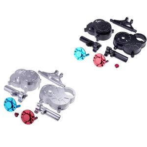 Aluminum Gearbox Gear Case Rear Axle Kit for Tamiya Lunch Box/Pumpkin/Grasshopper