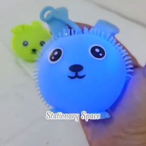 Mainan Bola Lampu Yoyo Karet Bentuk Rabbit Bulat Lucu