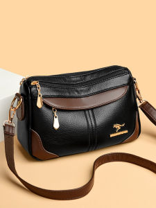 Top Layer Cowhide Large Capacity Womens Crossbody Bag Fashionable Mom Bag 2025 New Style Original Design Square Bag