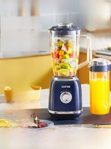 Portable Supor Juicer Machine Automatic Small Size Fruit Juicer with Milkshake Function Large Diameter Feed Design Plastic Body