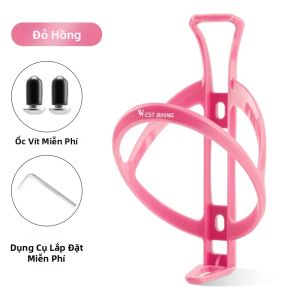 West Biking | WEST BIKING Lồng Đựng Bình Nước PC Nhiều Màu Sắc Siêu Nhẹ Giá Đỡ Bình Nước Xe Đạp Một Mảnh Dành Cho Xe Đạp Đường Trường MTB - Nhiều Màu Sắc