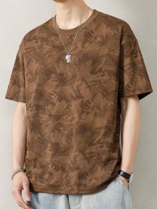 Export Classy Summer Ice Silk Short Sleeve T-shirt Mens New Arrival Loose Casual Men Quick-Drying Half Sleeve Ins Trendy T-shirt