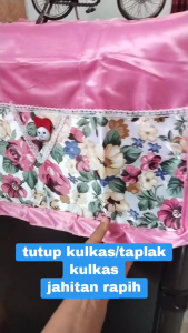 5.5 BIG PROMO!! Taplak Kulkas Penutup Kulkas Sarung Lemari Es Pelingdung dr Debu Bahan Satin Elegant